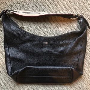 Burberry Vintage Black Leather Handbag